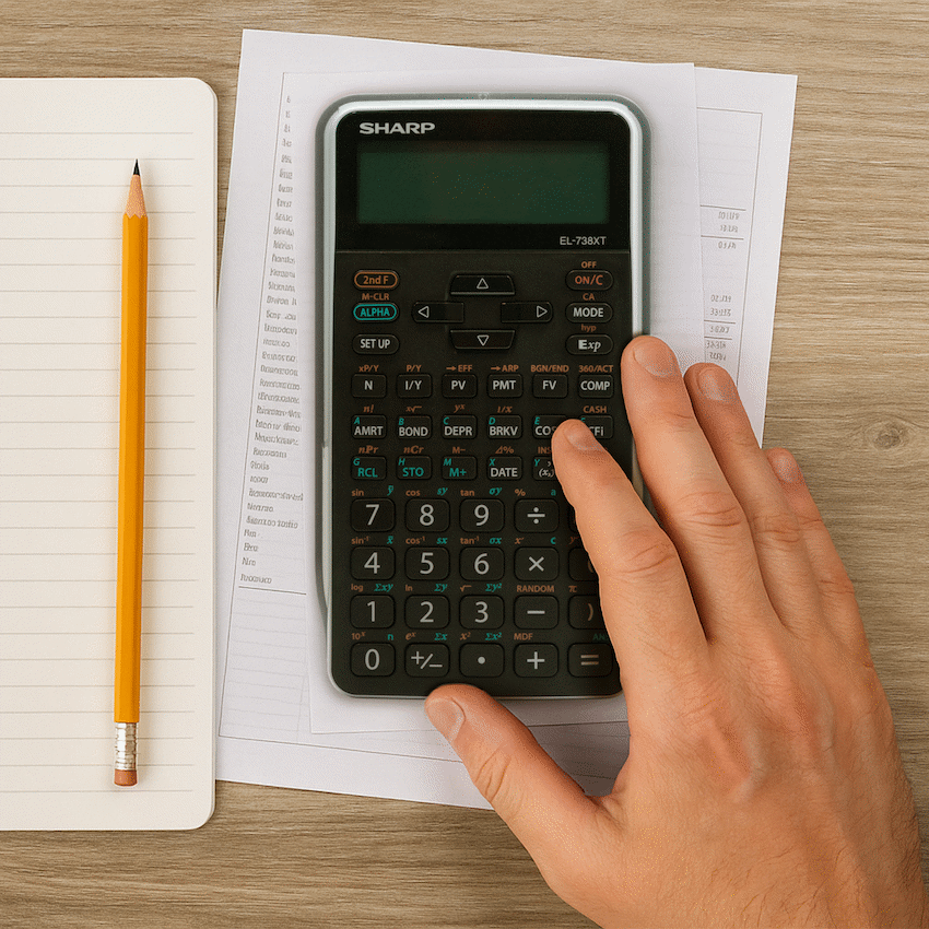 Sharp EL-738 XTB - Advanced Financial Calculator NEW DESIGN - Guards On Duty Shop & Security Guards