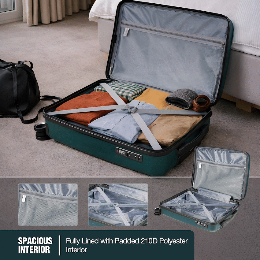 Travelwize Tourer PP 55cm 4-wheel Spinner Luggage Petrol