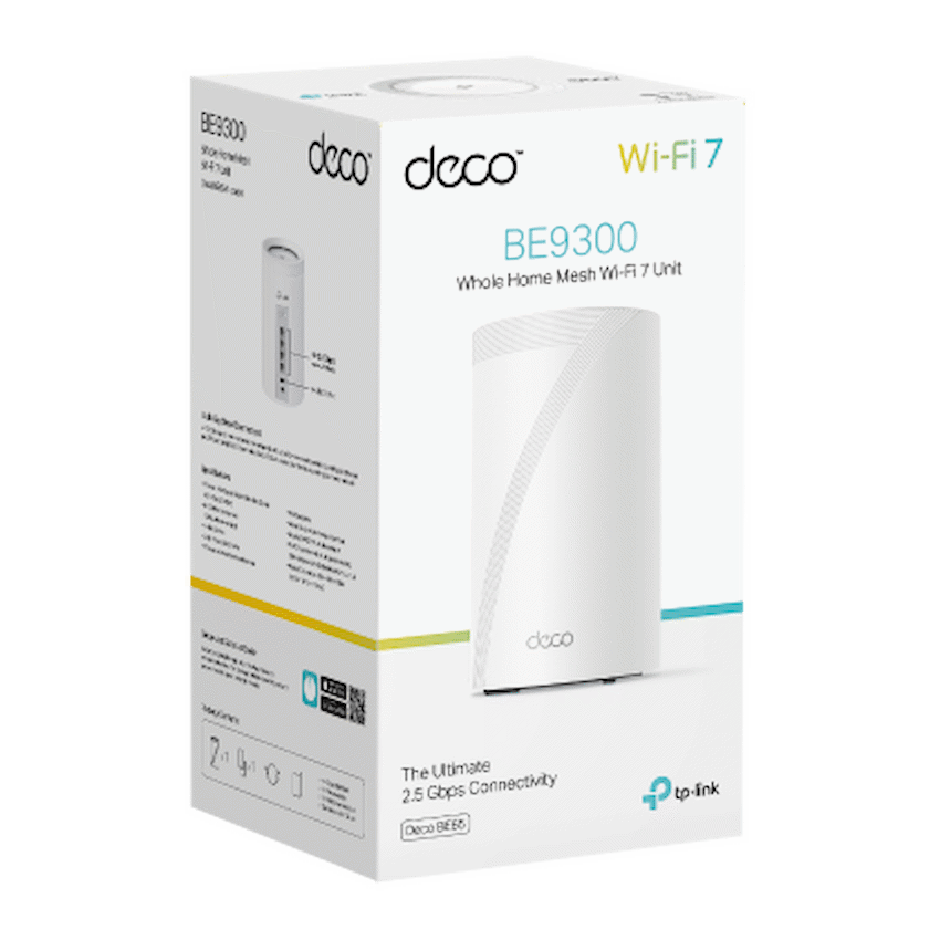 Deco BE65 (2-Pack) BE9300 Whole Home Mesh Wi-Fi 7 System