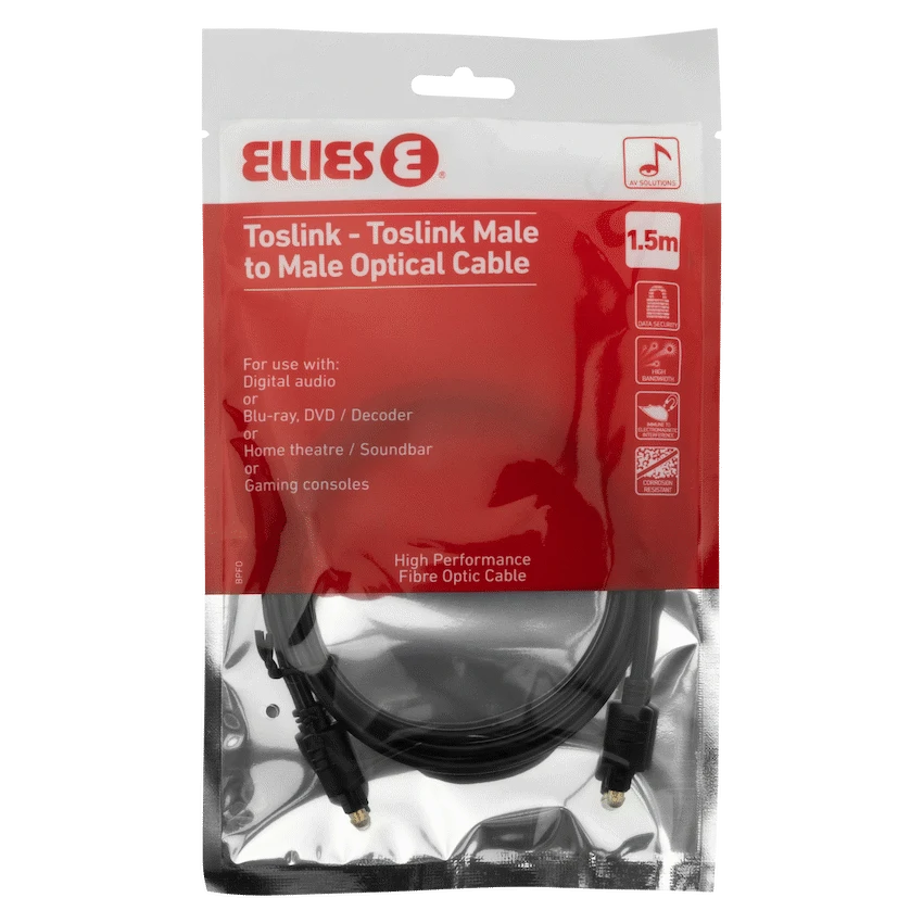 TOSLINK Male to TOSLINK Male 1.2m - Guards On Duty Shop & Security Guards