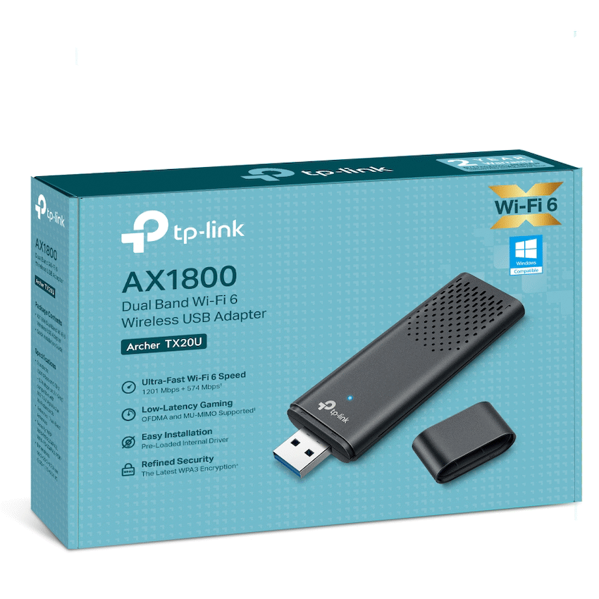 Archer TX20U Dual-Band Wi-Fi 6 Wireless USB Adapter