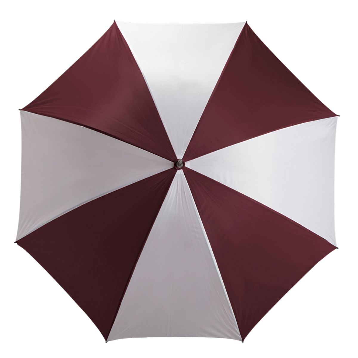 8 Panel Golf Umbrella - White & Burgandy