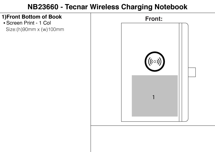 Tecnar Wireless Charging Notebook