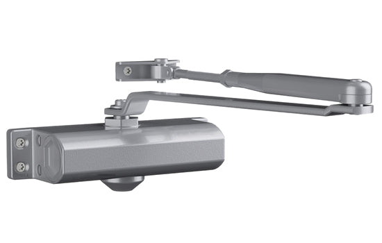 Silver Door Closer - medium duty, 40-80kg, EN24