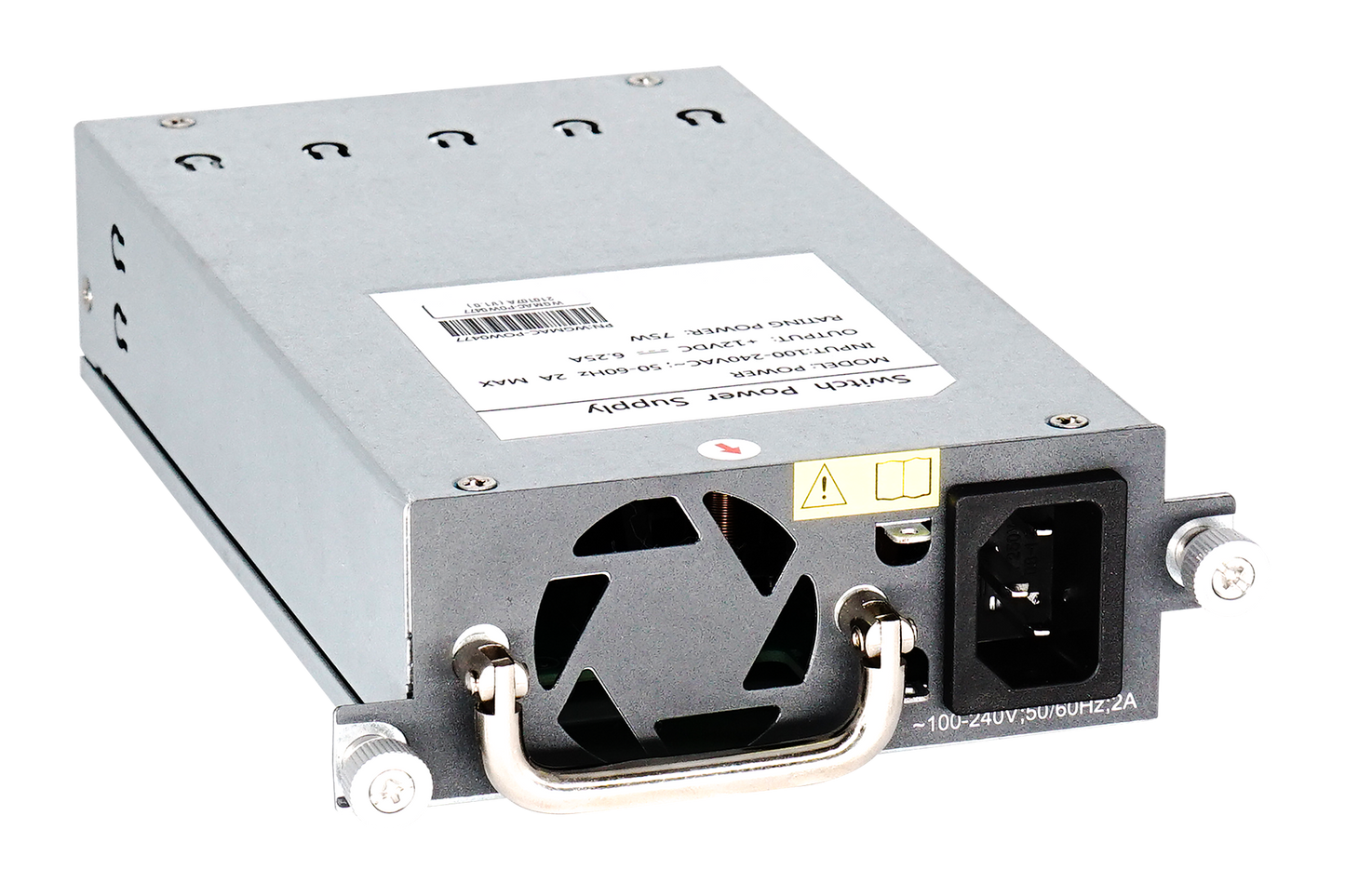 BDCOM AC hot-swap power supply (Input voltage: 100-240V AC, Maximum power consumption: 75W)