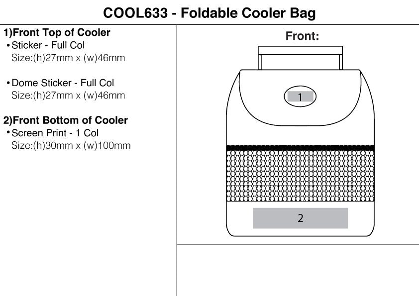 Foldable Cooler Bag - branding
