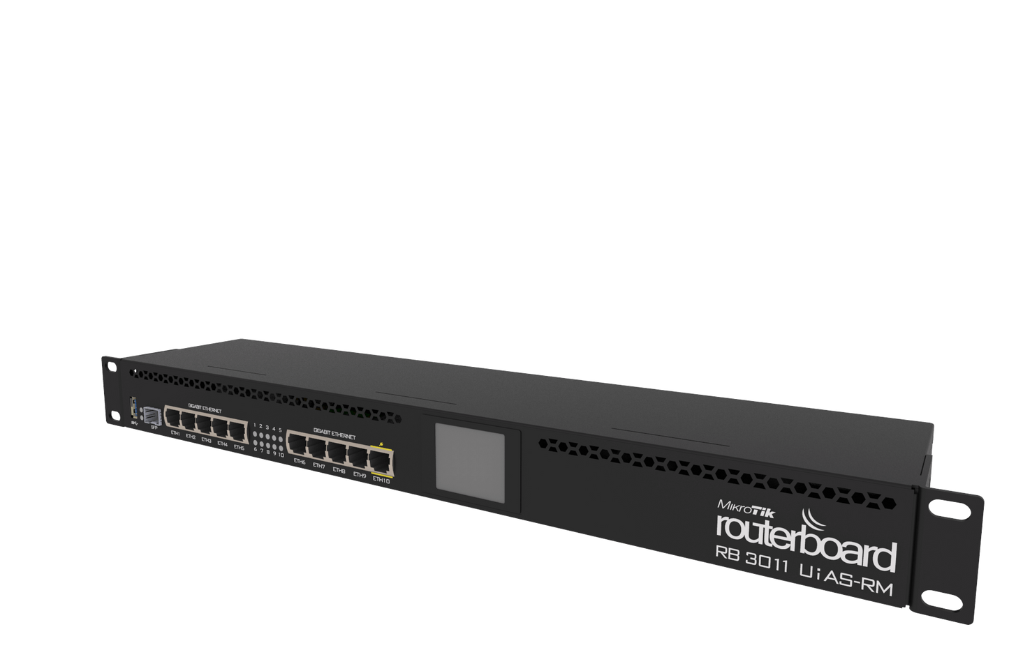 MikroTik 10 Port Gigabit 1SFP 2 Core L5 Rack-Mount Router | RB3011UiAS-RM