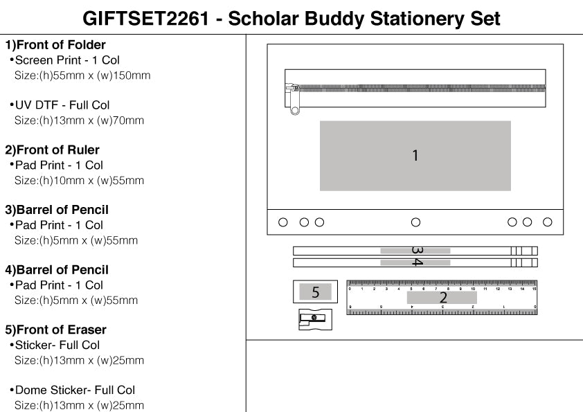 Scholar Buddy Stationery Set
