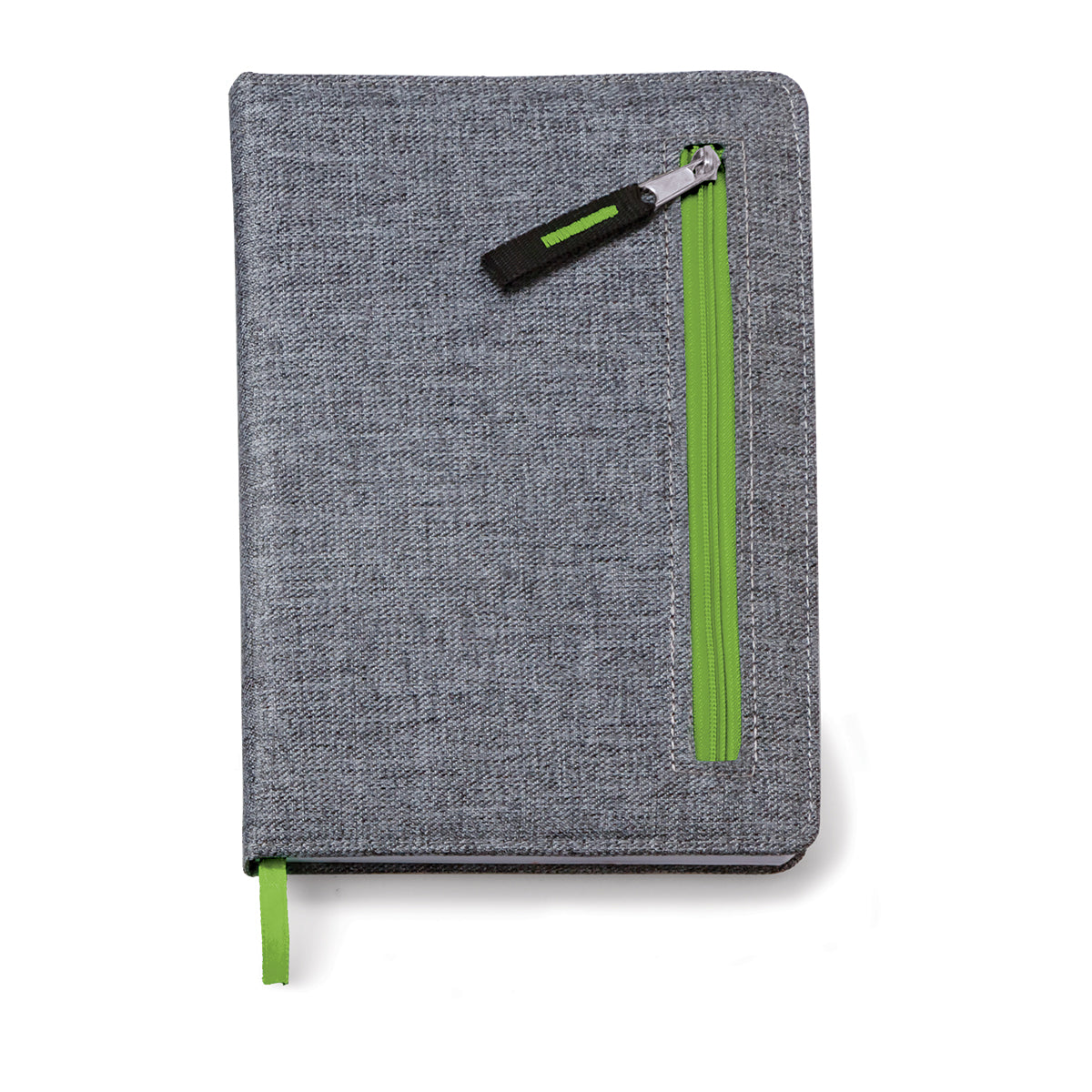 Santo Zipper Notebook - Lime