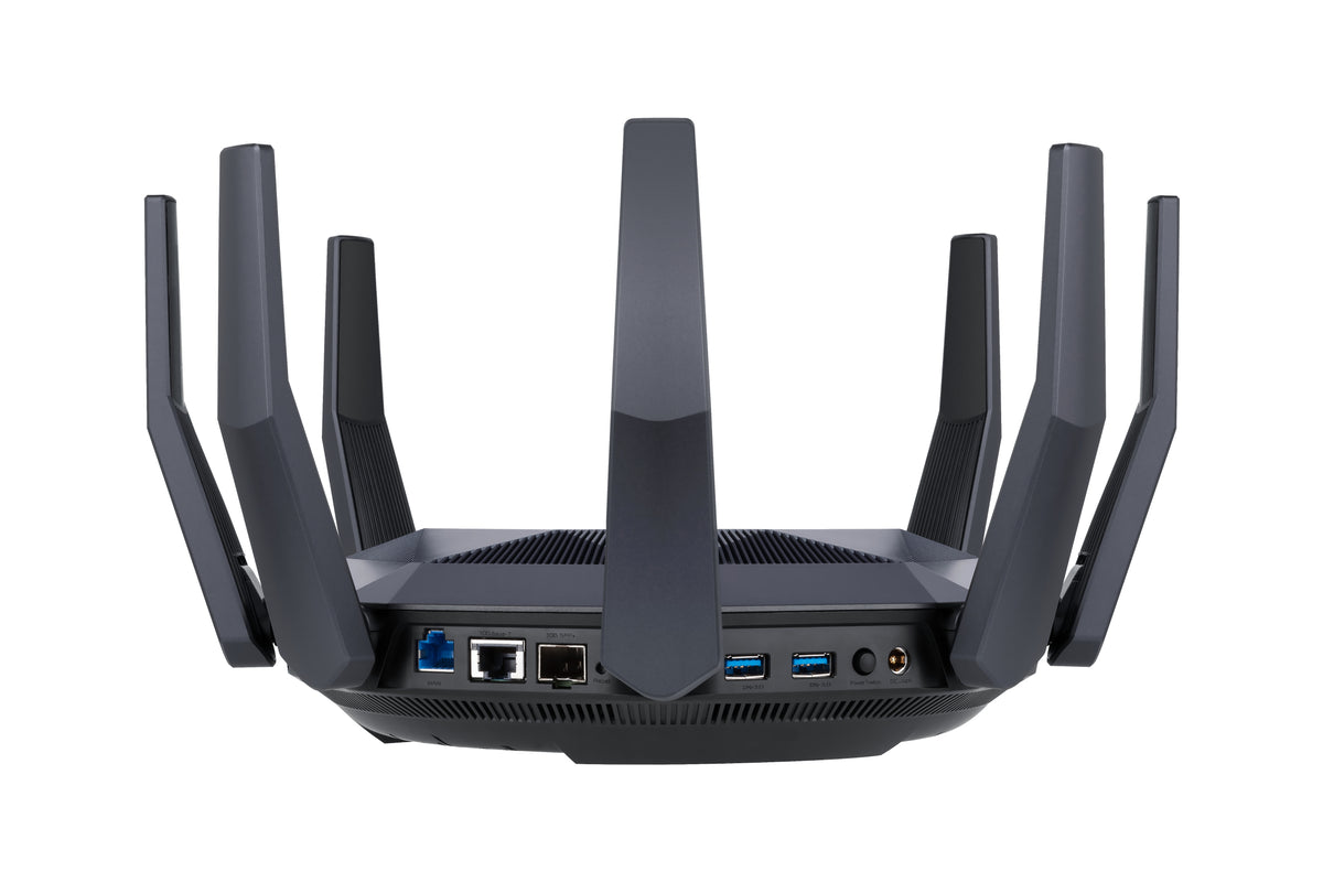 ASUS ROUTER/Gaming/2.4GHz 4x4up to1148Mbps/5GHz 8x8up to 4808Mbps/1xWAN/8xLAN/1xUSB/1xSFP/AiMesh/AiProtection/VPN90IG04J1-BM3010
