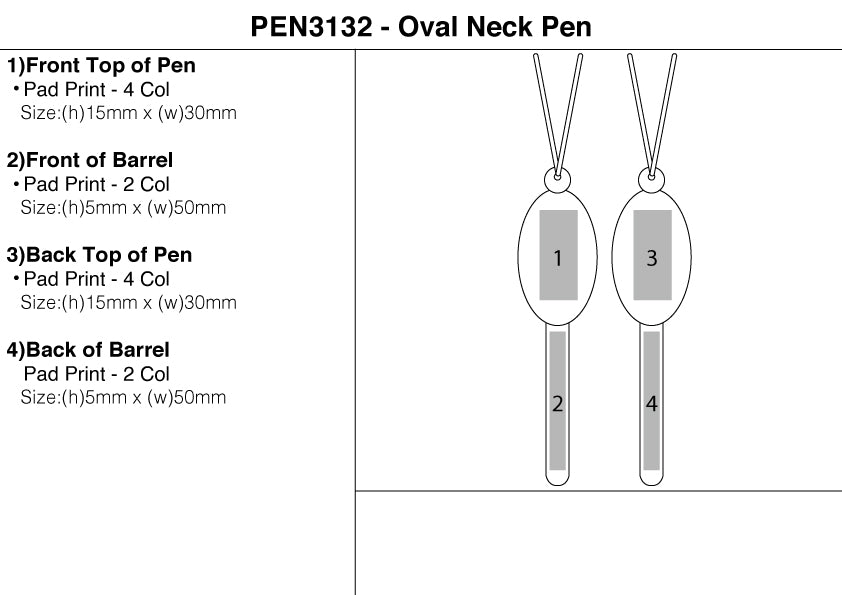 Oval Neck Pen
