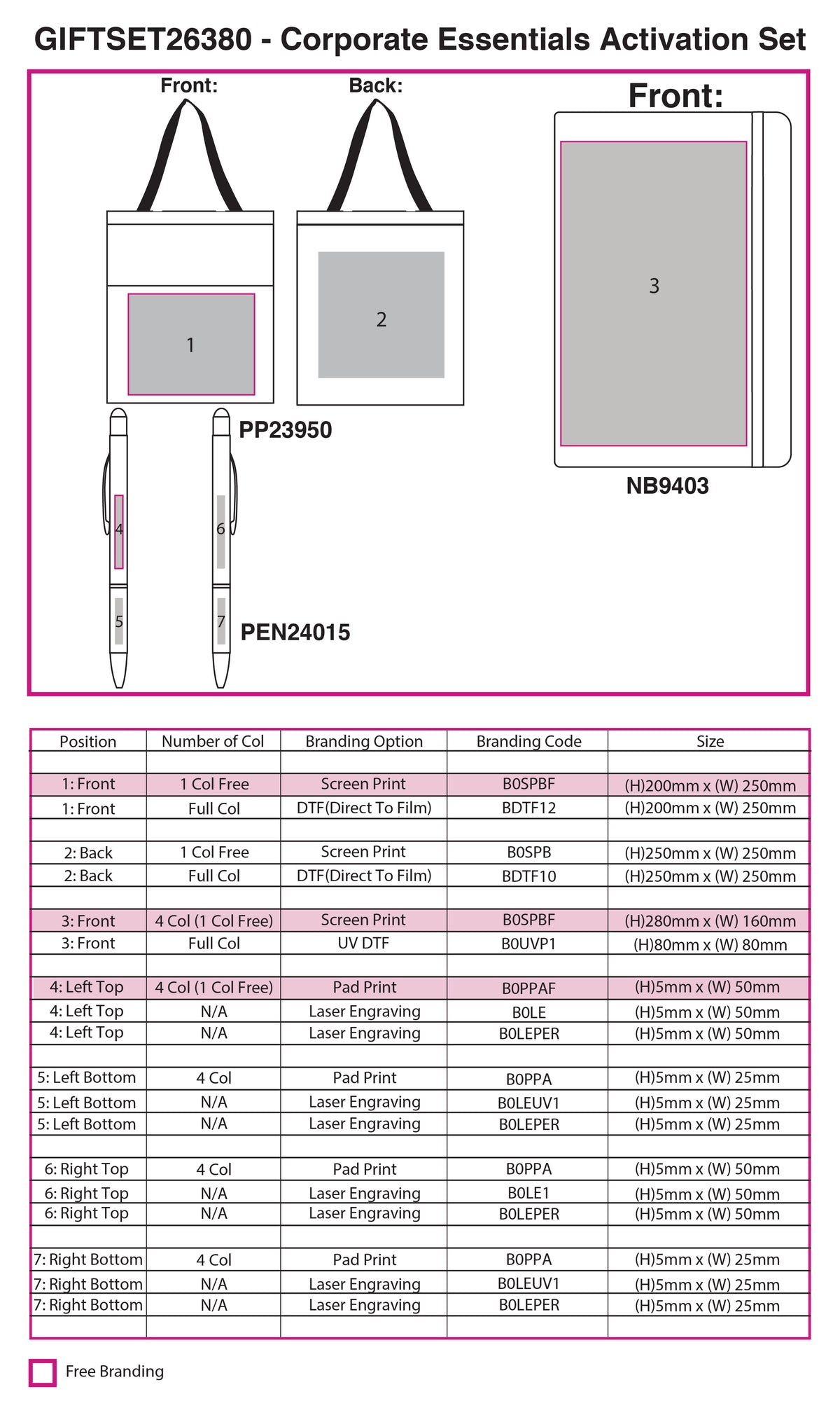 Corporate Essentials Activation Set - branding