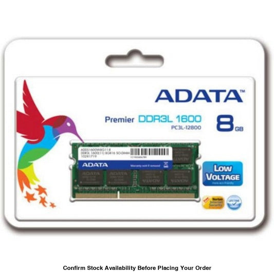 8GB ADATA SO-DIMM DDR3 PC-1600 LOW VOLTAGE - Guards On Duty Shop