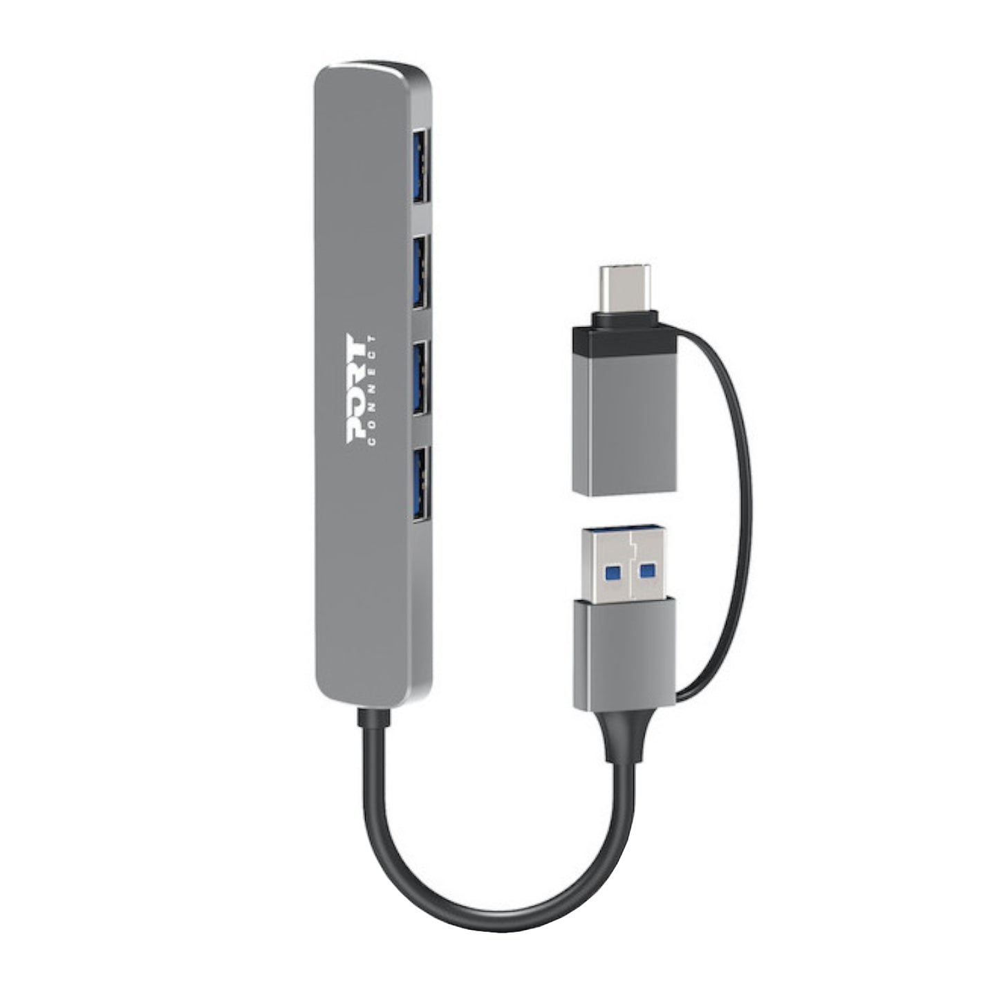 Port Connect USB Type-C to 4-port USB-A 3.0 Hub - Guards On Duty Shop & Security Guards