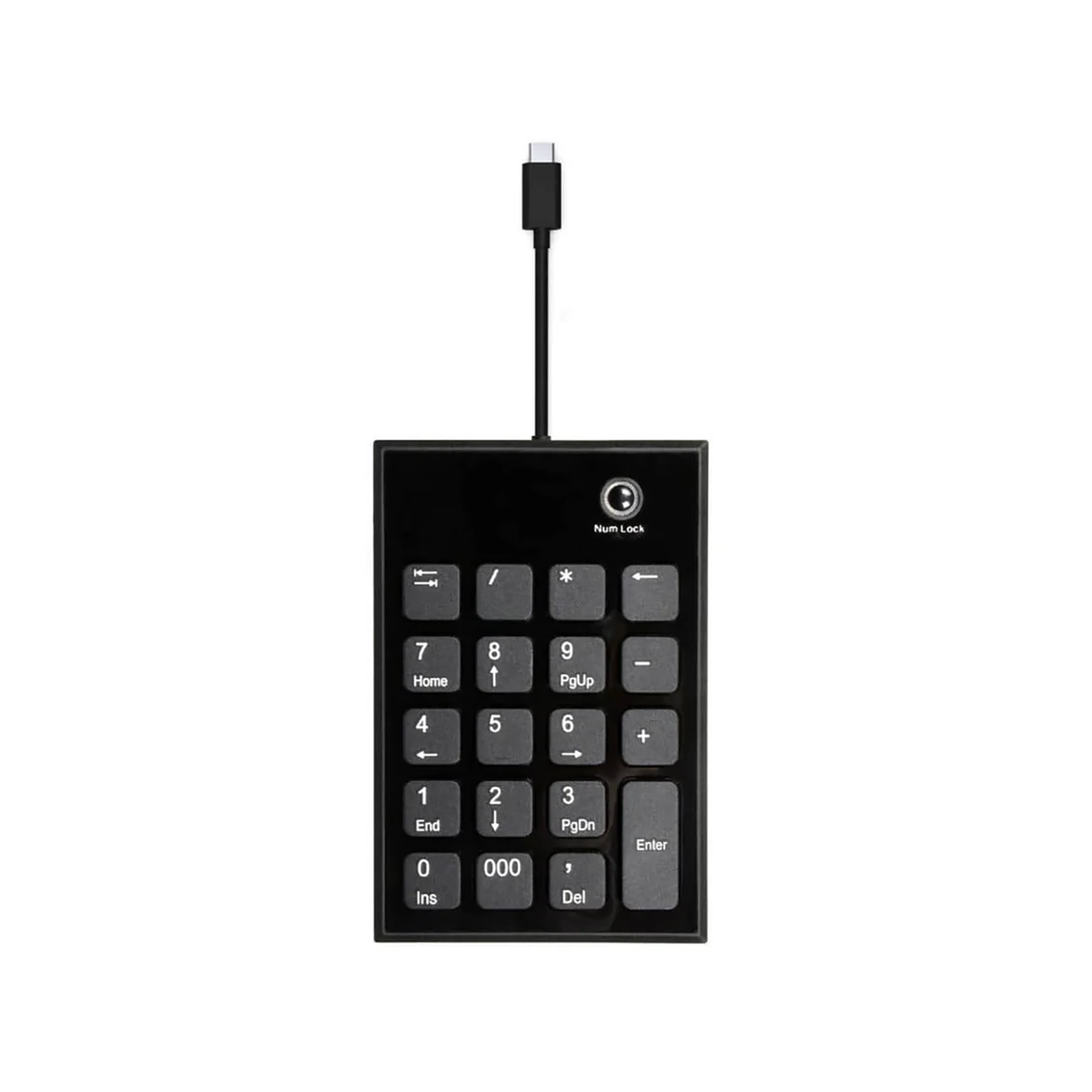 Port Black USB-A & USB-C Numeric Keypad - Guards On Duty Shop & Security Guards