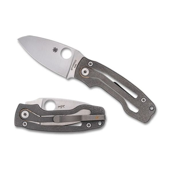Spyderco PITS2 Titanium M390 PlainEdge (C269TIP)
