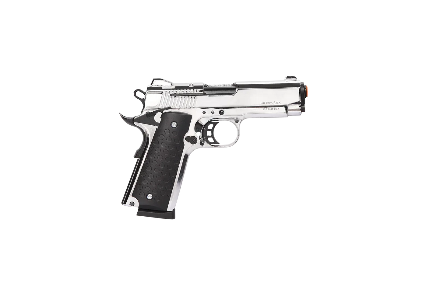 Kuzey 911 SX Chrome Blank Gun - Guards On Duty Shop & Security Guards