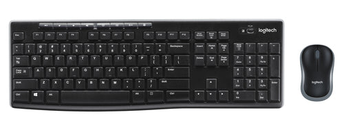 920-004509 - LOGI MK270 Wireless Keyboard and Mouse Combo Nano USB receiver Full size spill resistant