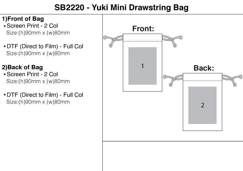 Yuki Mini Drawstring Bag