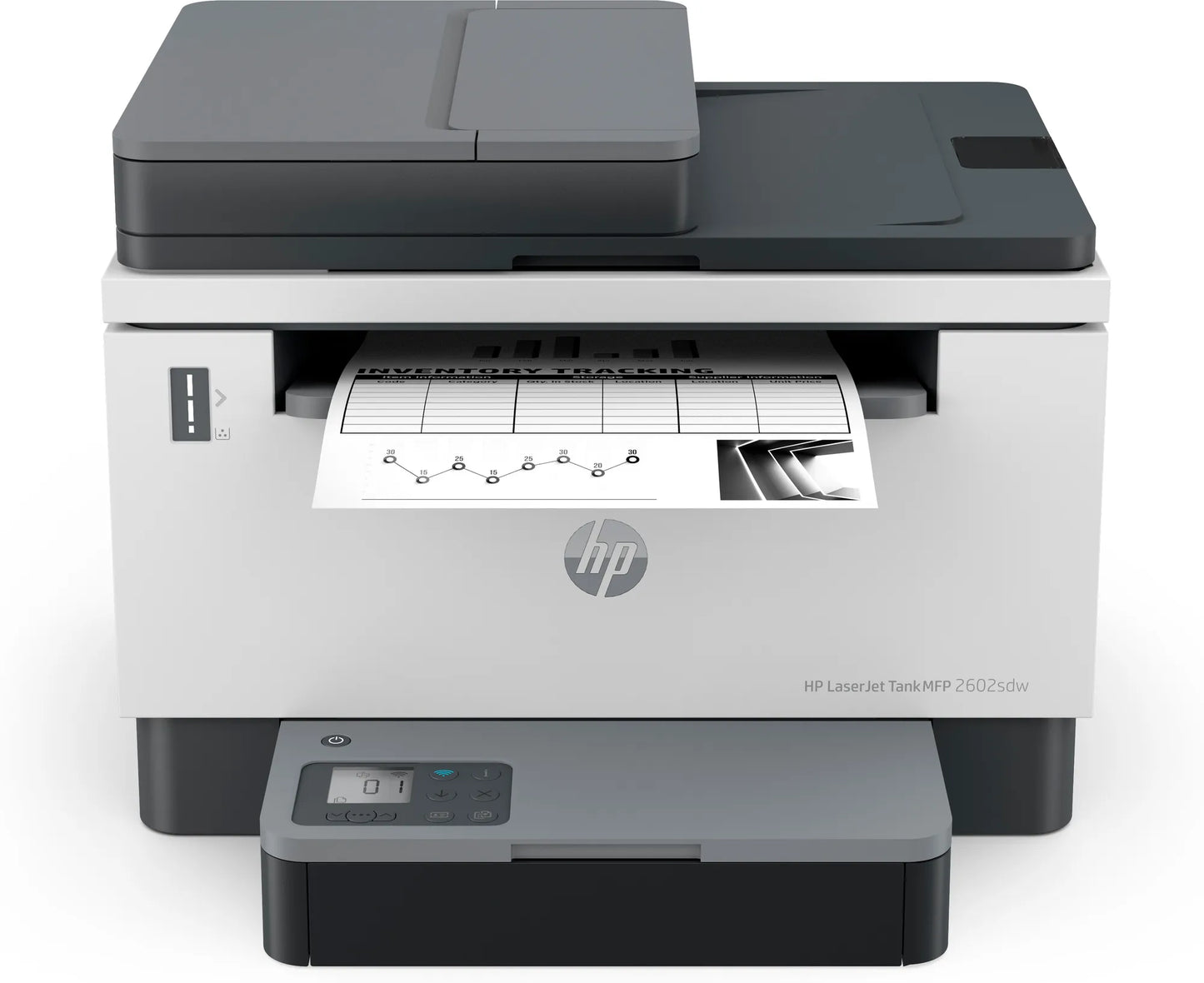 HP LASERJET TANK MFP 2602DN-PRINT, SCAN, COPY; BLACK (A4, NORMAL) UP TO 22 PPM; HI-SPEED USB, ETHERNET 10/100 BT.WI-FI RADIO + BLE; RECOMMENDED MONTHLY PAGE VOLUME-250-2500; AUTOMATIC DUPLEX PRINTING, HP AUTO-ON/AUTO-OFF, HP SMART APP; SUPPLIES-HP 153 BLA - Guards On Duty Shop & Security Guards