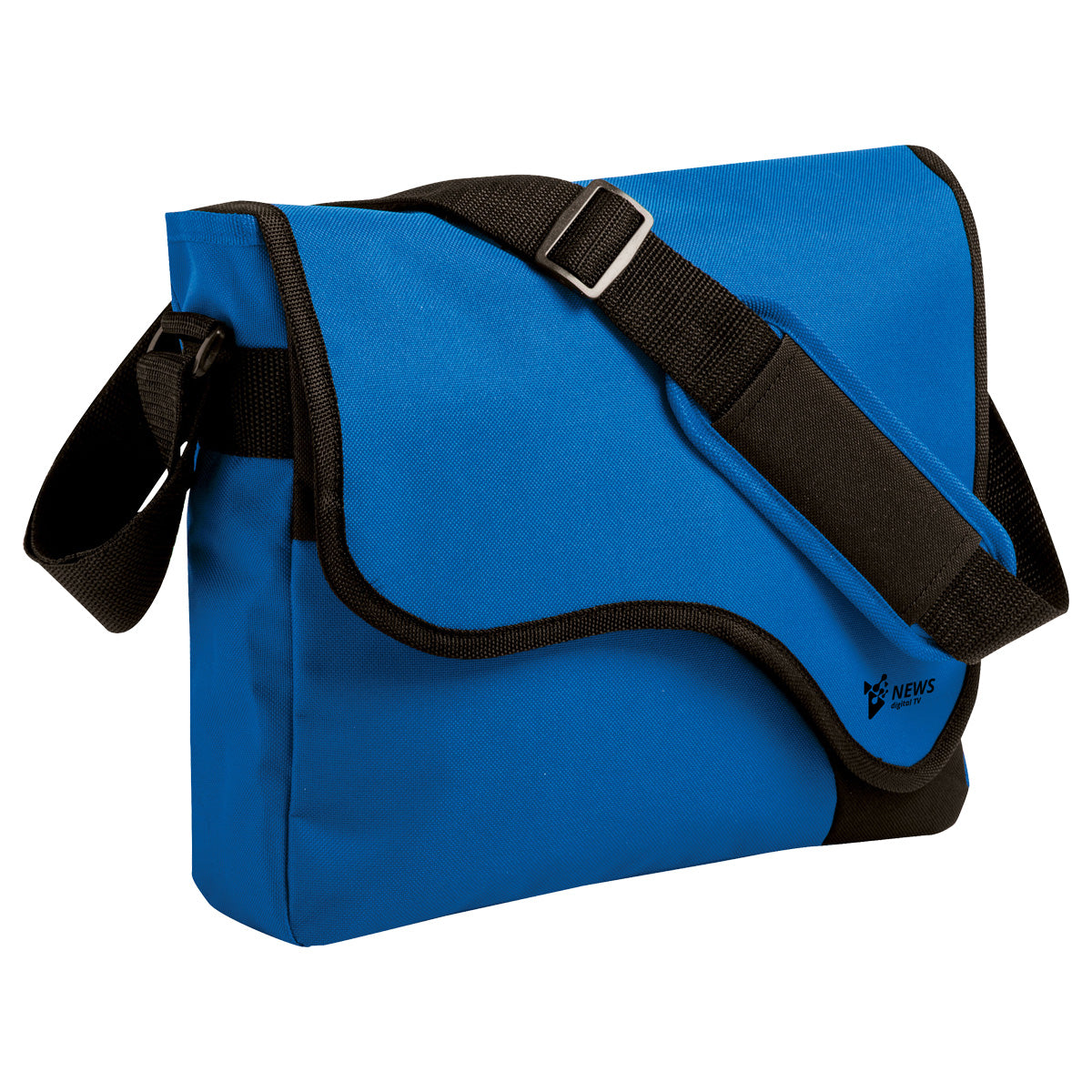 Curvy Conference Bag - Black & Royal Blue