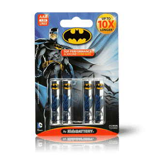BATMAN LR03 AAA ALKALINE BATTERIES 4PACK