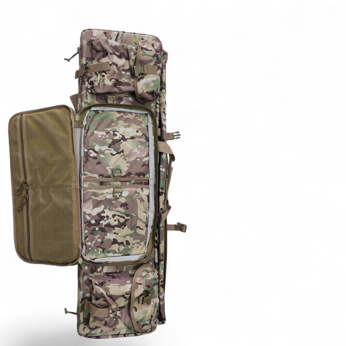 Ballistic Double Gun Case Backpack 108cm Multi Camo – Tactical Rifle Carry Bag FAS9-2M