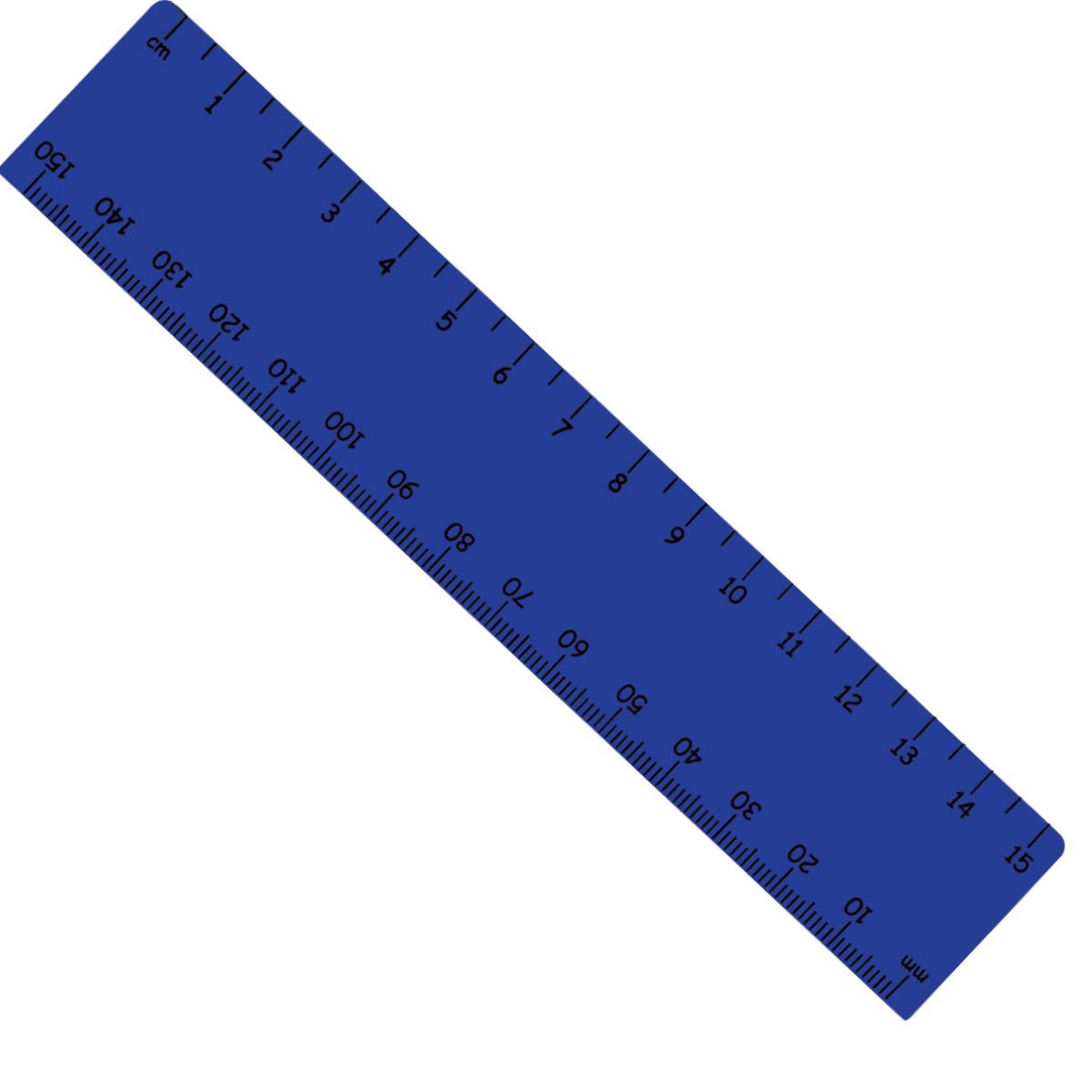Echo 15cm Ruler - Royal Blue