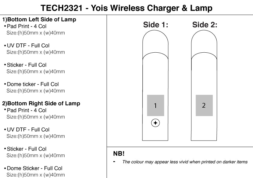 Yois Wireless Charger & Lamp