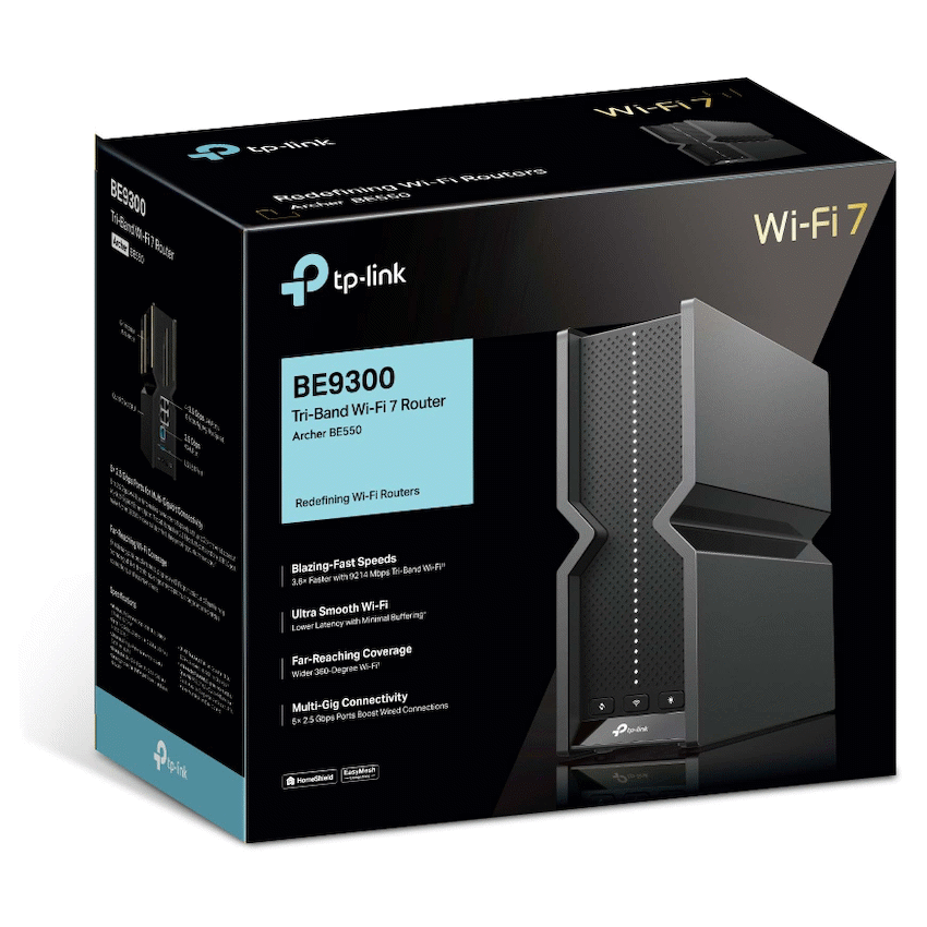 Archer BE550 BE9300 Tri-Band Wi-Fi 7 Router