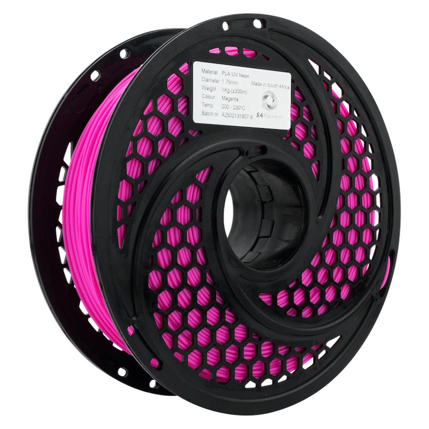 SA Filament PLA UV Neon Filament 1kg - Magenta