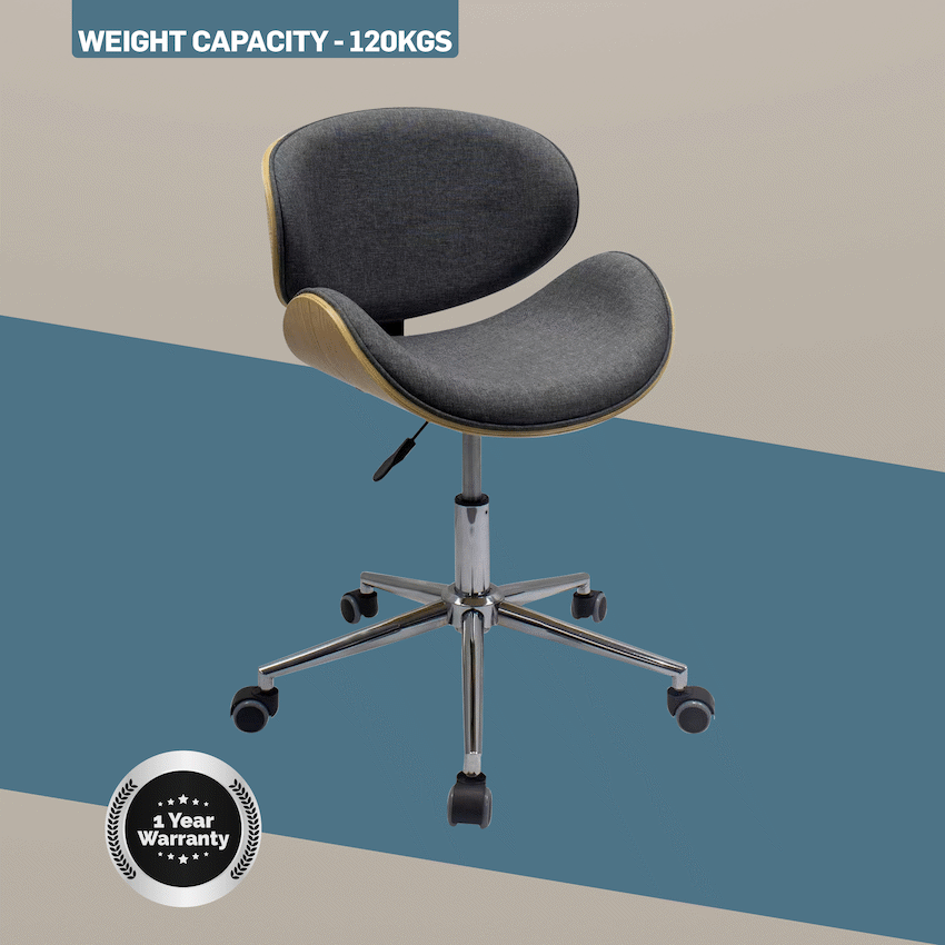 Amos Mid Back Office Chair - Grey