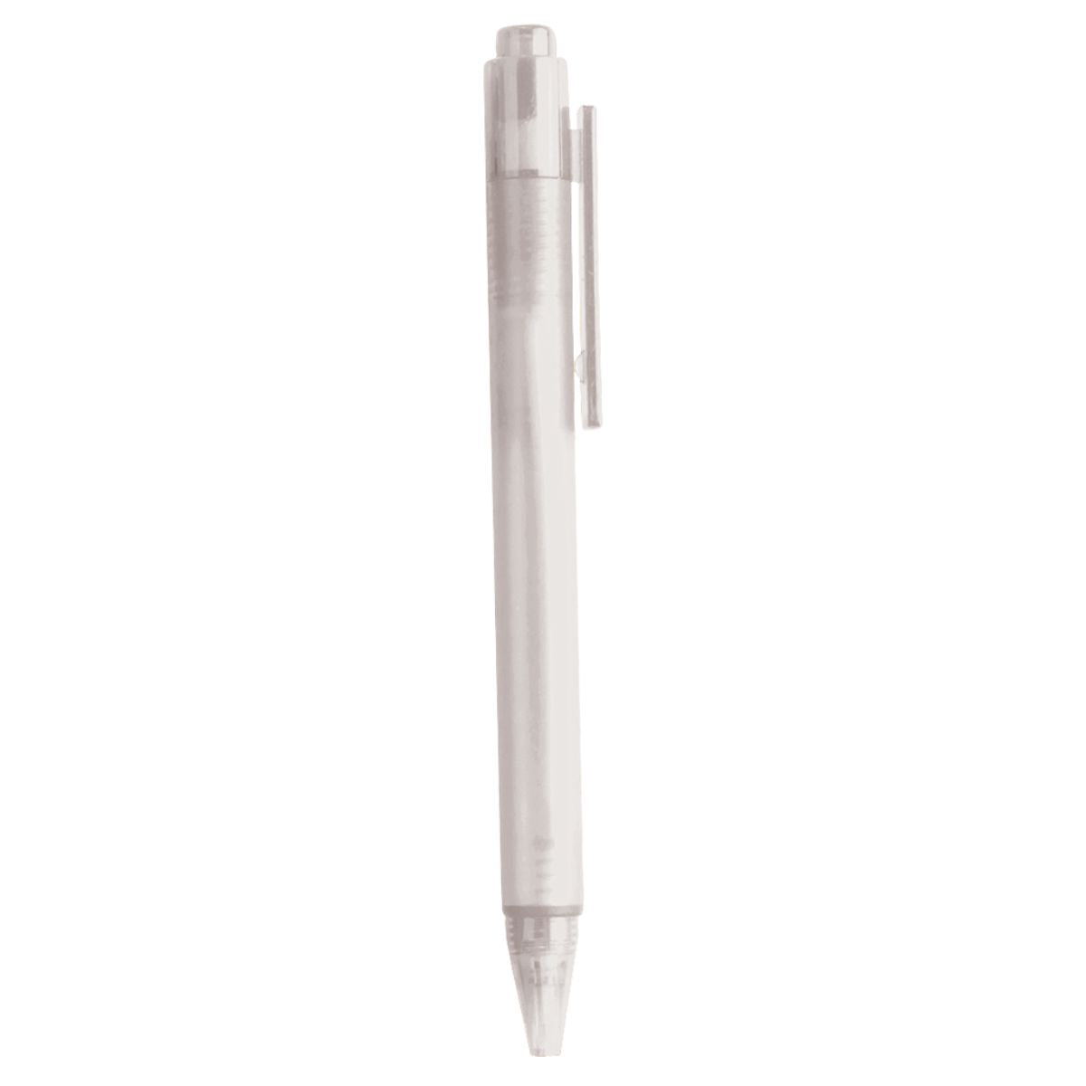 Capitol Ballpoint Pen - Clear Frost White