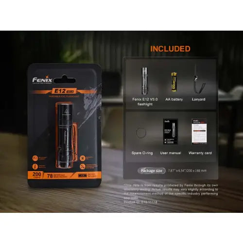 Fenix E12 V3.0 LED Flashlight