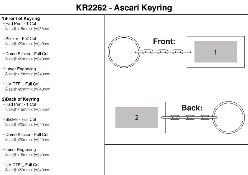 Ascari Keyring