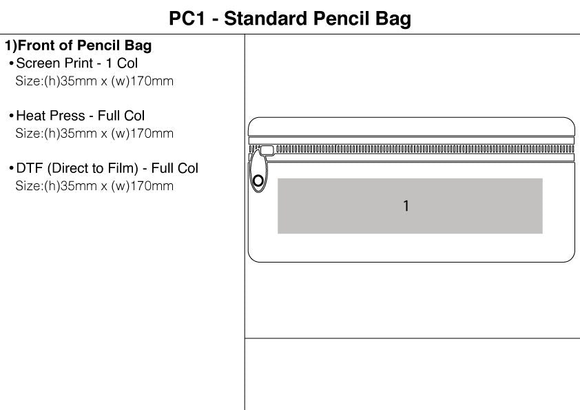 Standard Pencil Bag - branding