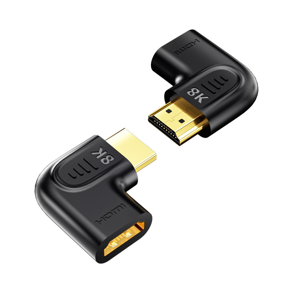 Unitek A1047a 8k Hdmi 2.1 90° and 270° Vertical Flat Angled Adapter Kit — Unitek | Guards on Duty Shop