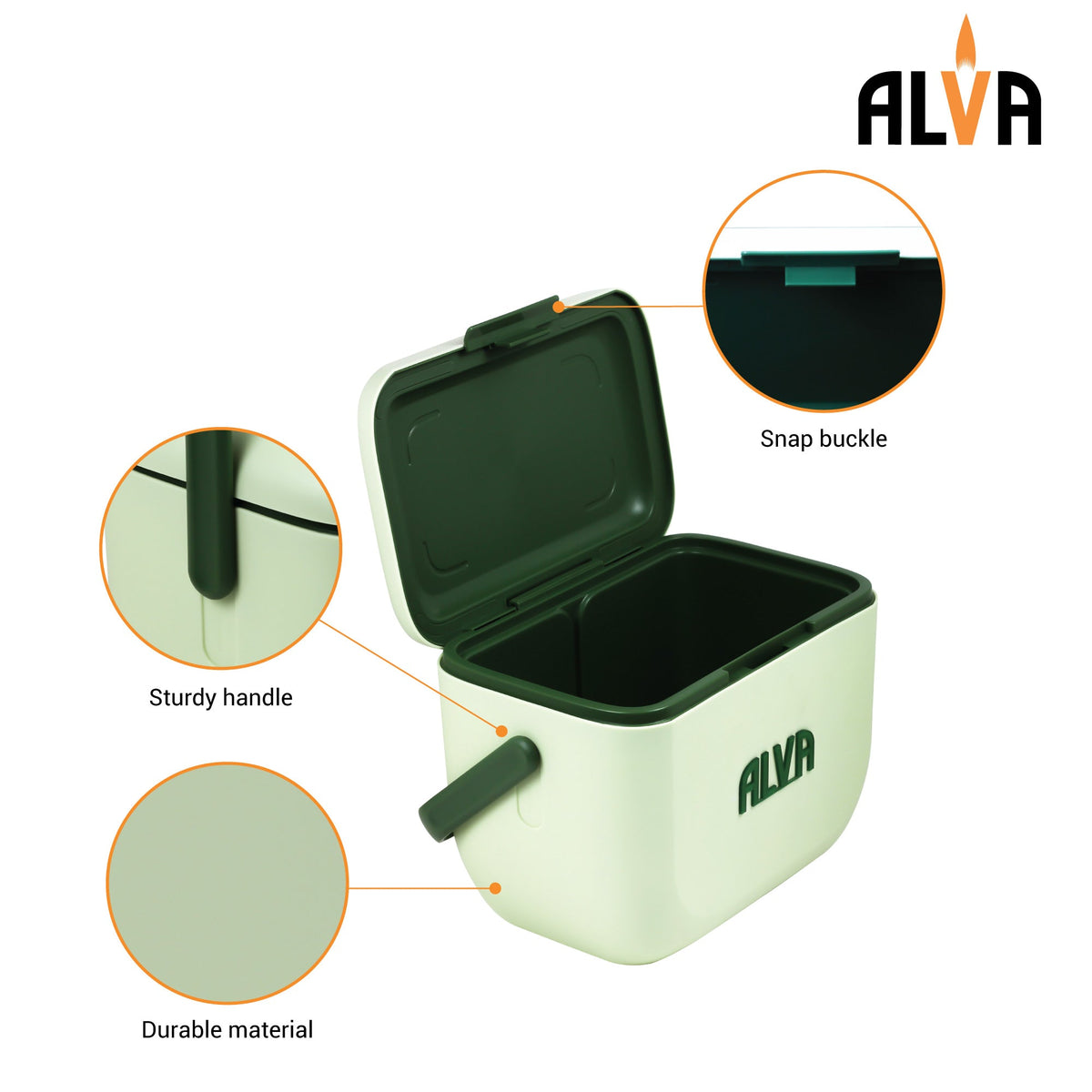Alva 6L Cooler Box - Pistachio Green