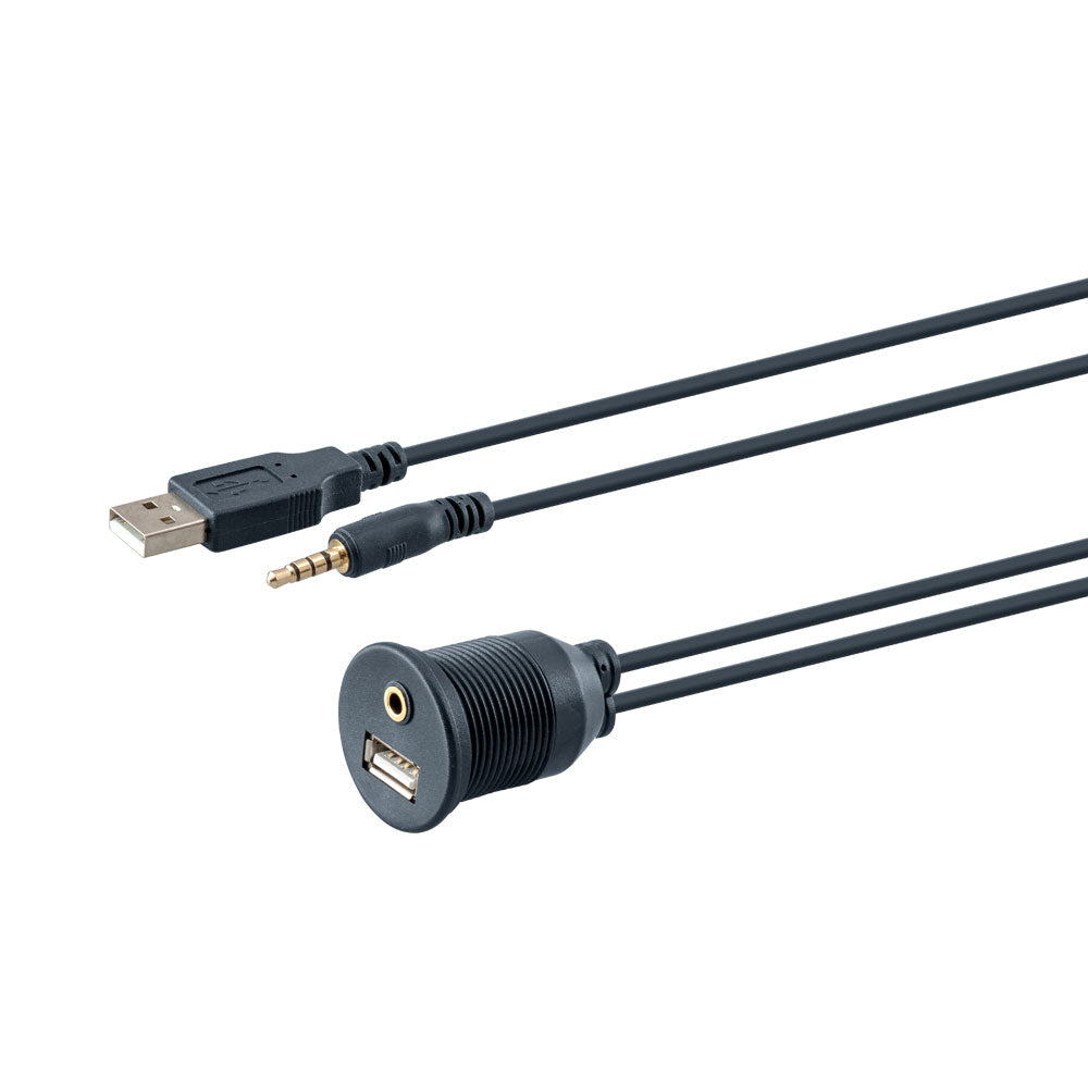 Linkqnet Audio-out Plus Mic-in with Usb - Panel Mounted Connector — LinkQnet | Guards on Duty Shop