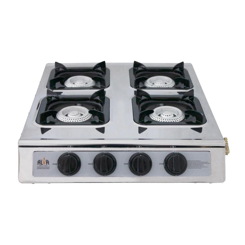 Alva 4-Burner Stainless Steel Gas Stove - Alva 4-Burner Stainless Steel Gas Stove