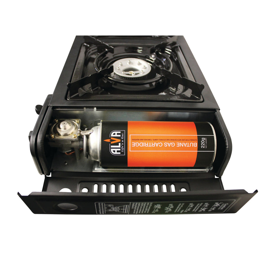 Alva Double Burner Butane Canister Stove - Alva Double Burner Butane Canister Stove