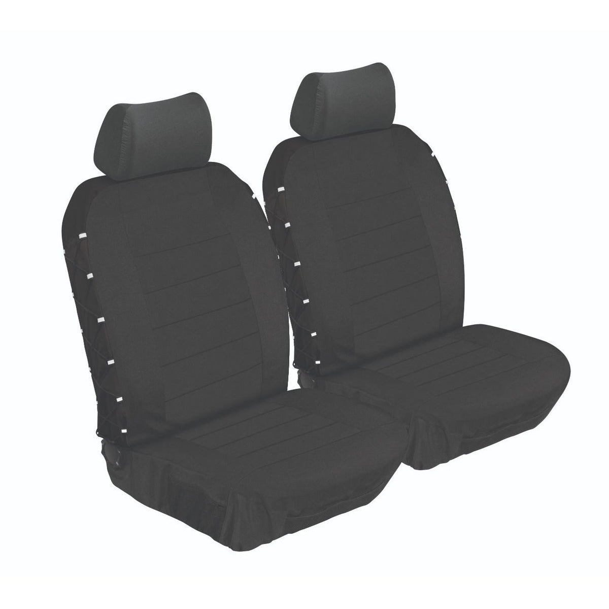 Ultimate HD Front Car Seat Cover Set - Stingray - Black