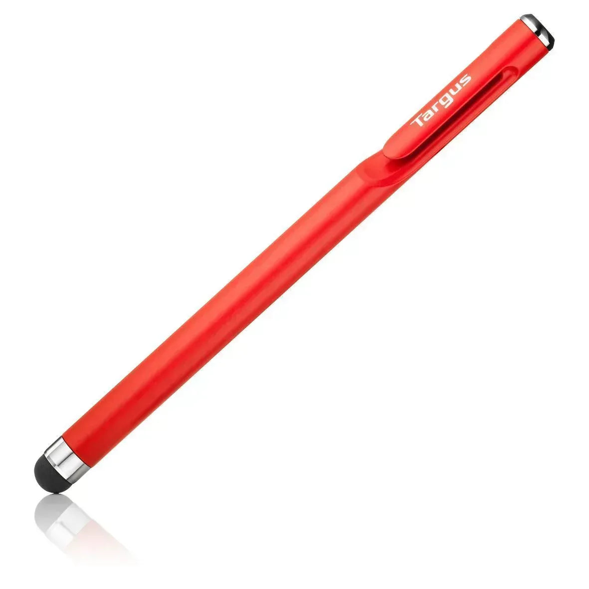 TARGUS ANTIMICROBIAL STYLUS EMBEDDED CLIP - RED, FUNCTIONAL STYLUS, FULLY COMPATIBLE WITH ALL CAPACITIVE TOUCH SCREEN DEVICES (TABLETS, SMARTPHONES OR TOUCHSCREEN LAPTOPS), STYLISH ONE PIECE PREMIUM DESIGN WITH INTEGRATED CLIP - Guards On Duty Shop & Security Guards