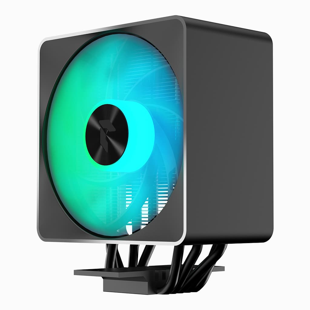 Aerocool APNX AP1-V Black ARGB CPU Air Cooler - Up to 245W - LGA 1700/1200/115X AM4/AM5.