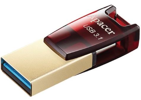 Apacer Ah180 64Gb Usb 3.2 Gen 1 Dual Flash Drive