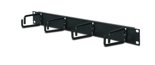 1U Horizontal Cable Organizer Black - Guards On Duty Shop & Security Guards