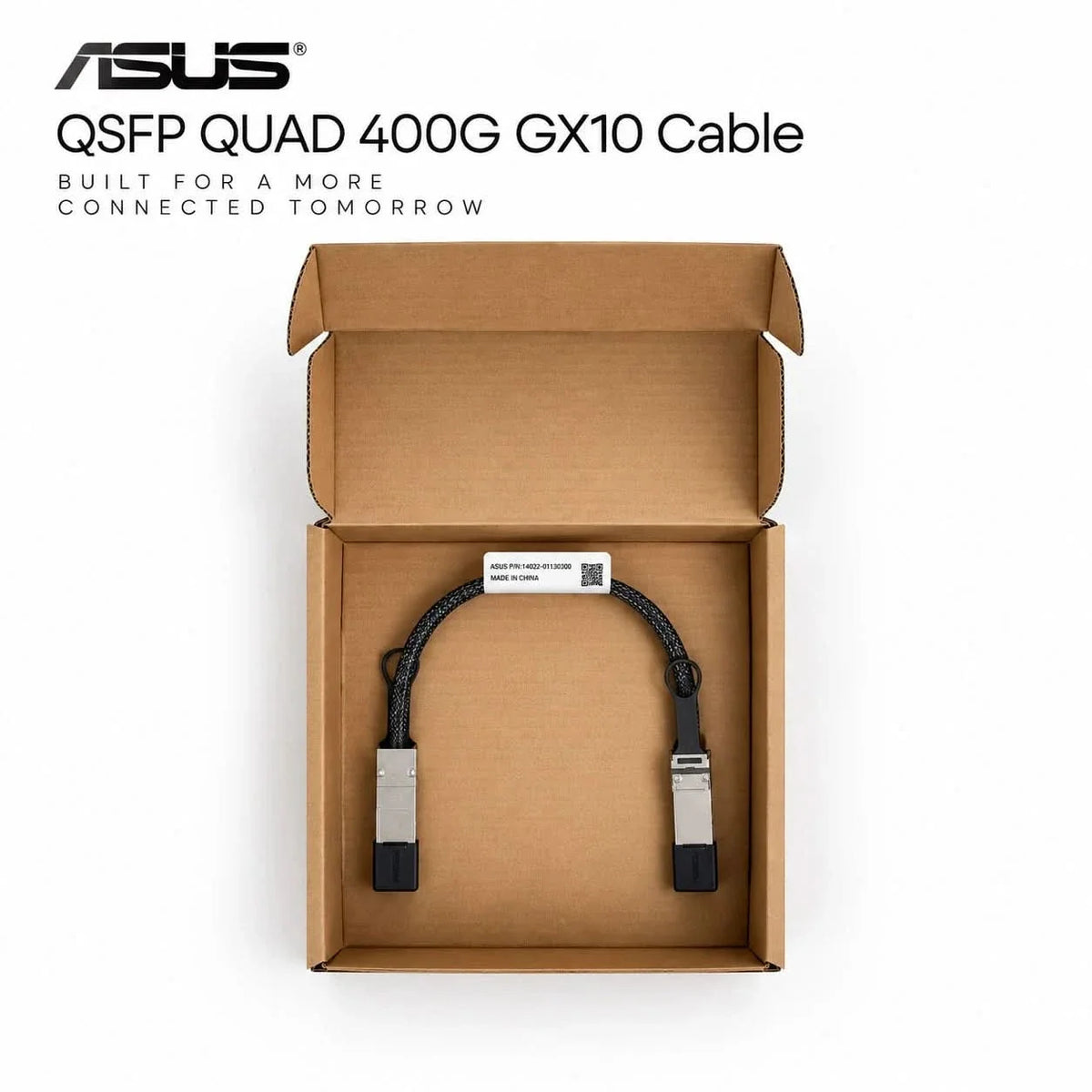 ASUS GX10 QSFP112 TO QSFP112/112G/32AWG/0.4M DAC STACKING CABLE/ 1 CABLE ONLY/