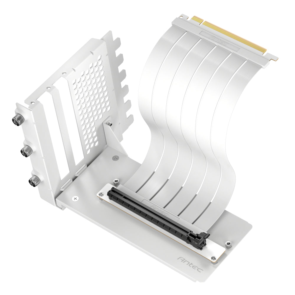 Antec RTX40 PCIe4.0 Riser Cable Vertical Bracket Kit - White - Guards On Duty Shop & Security Guards