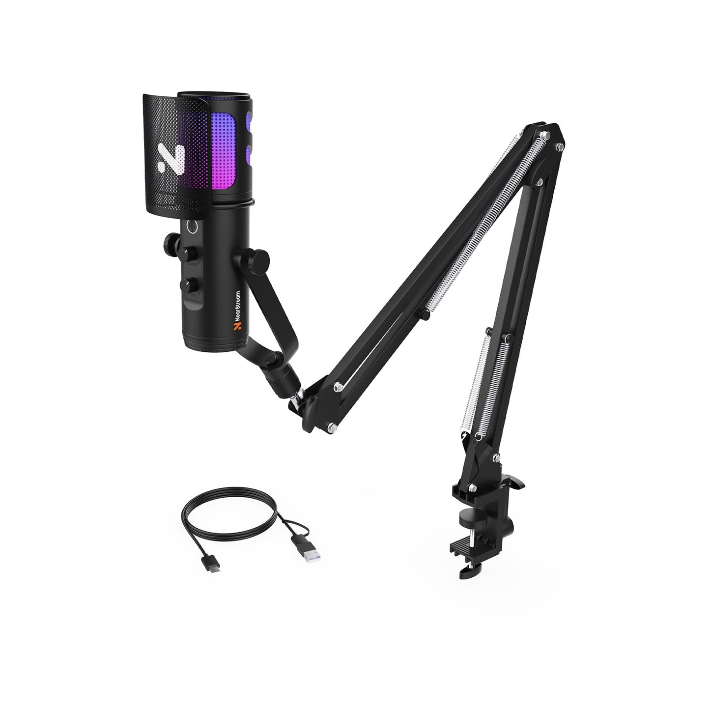 NearStream PC/Condenser Noise Canceling Microphone with Boom Arm - Guards On Duty Shop & Security Guards