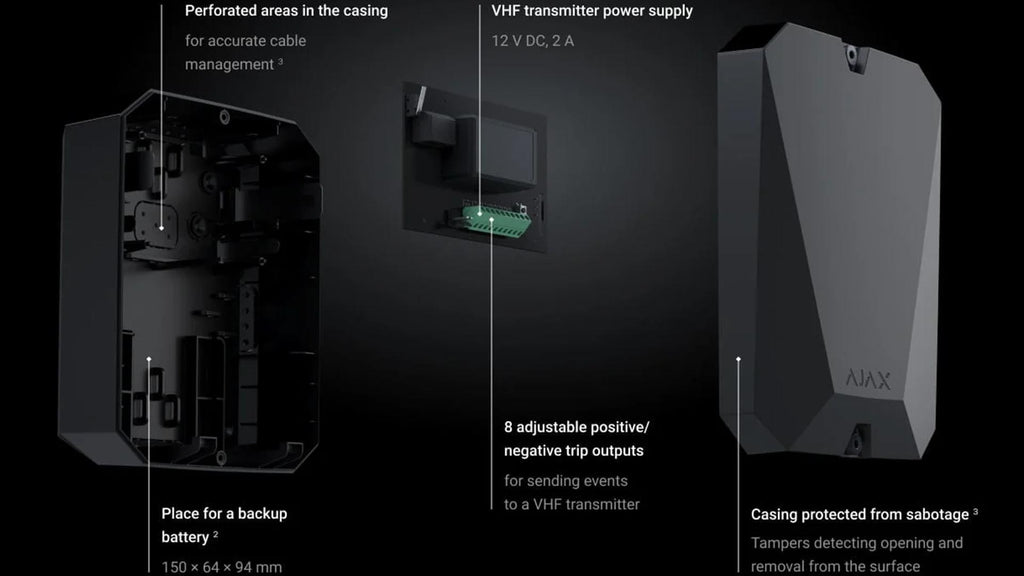 Ajax - vhfBridge Black - vhfBridge, enables 3rd party radios to be connect... - Guards On Duty Shop & Security Guards